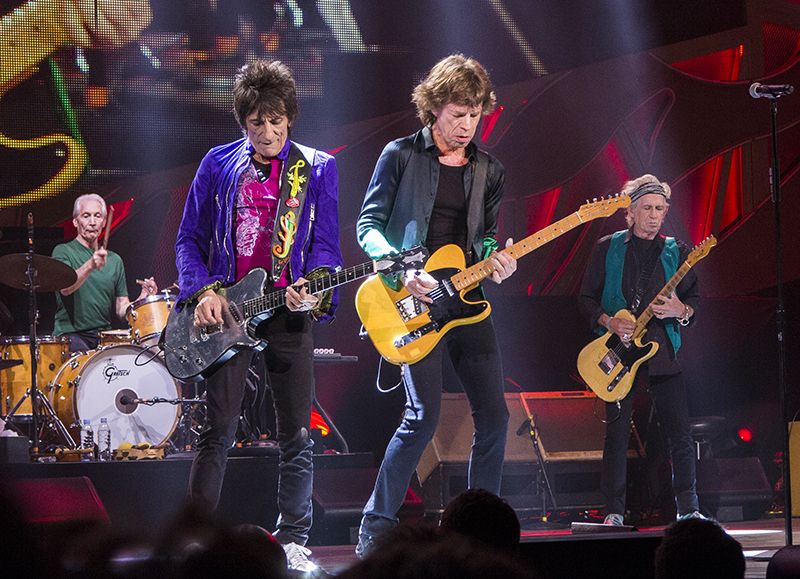 The Rolling Stones performing at Summerfest in Milwaukee, 2015.